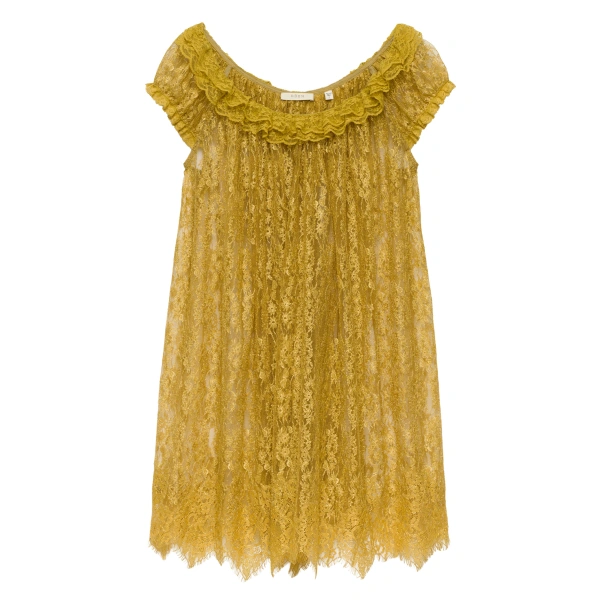 Edie Dress in Antique Gold