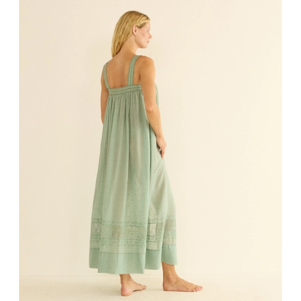 Doen Elarie Dress in Aloe | Maxi Dresses | Coveti, view 6