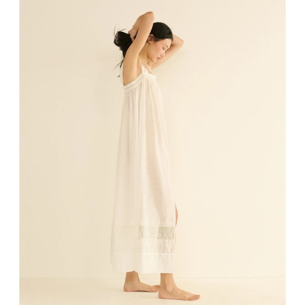 Doen Elarie Dress in Salt | Maxi Dresses | Coveti, view 3