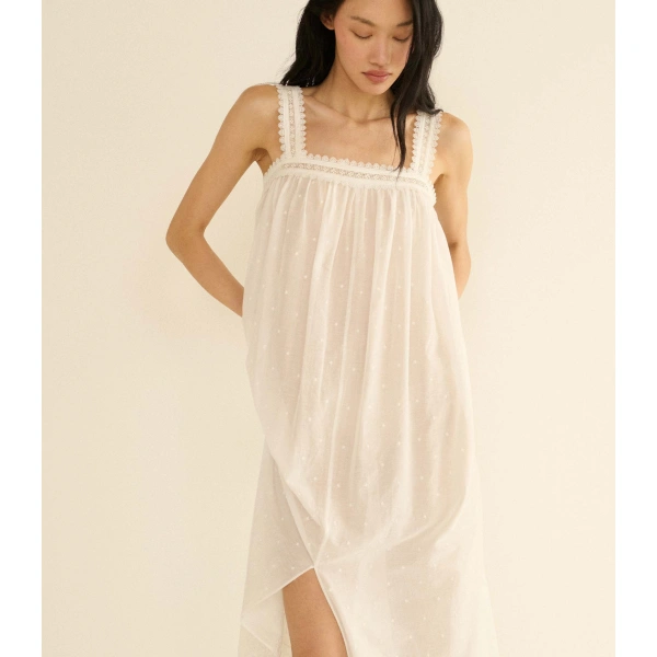 Doen Elarie Dress in Salt | Maxi Dresses | Coveti, view 4