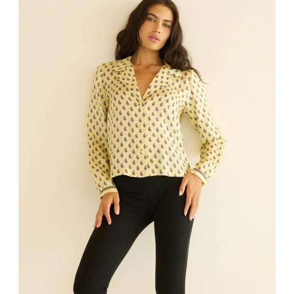 Doen Elene Top in Sunlight Taormina Paisley | Blouses | Coveti, view 5