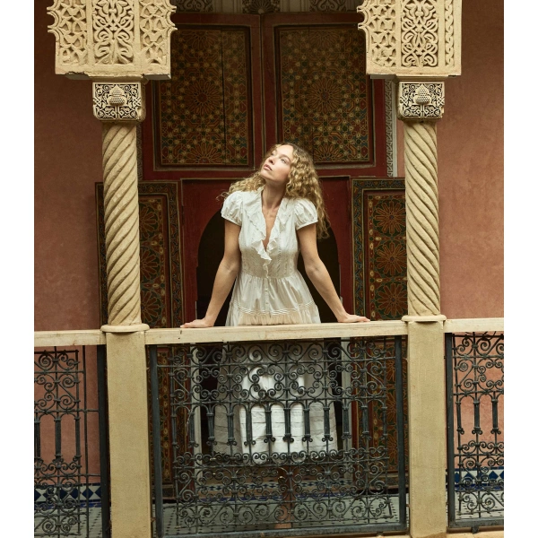 Doen Eliette Dress in Salt | Maxi Dresses | Coveti, view 2