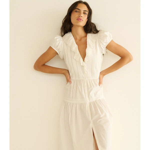 Doen Eliette Dress in Salt | Maxi Dresses | Coveti, view 3