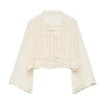 Doen Elodine Top in Sea Salt | Blouses | Coveti