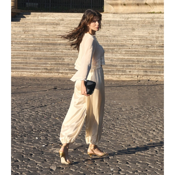 Doen Elodine Top in Sea Salt | Blouses | Coveti, view 4