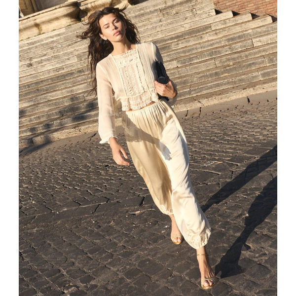 Doen Elodine Top in Sea Salt | Blouses | Coveti, view 5