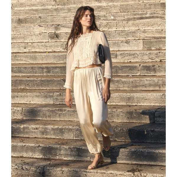 Doen Elodine Top in Sea Salt | Blouses | Coveti, view 6