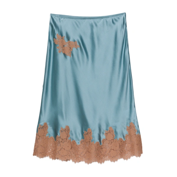 Doen Elowette Skirt in Deep Aquamarine | Midi Skirts | Coveti