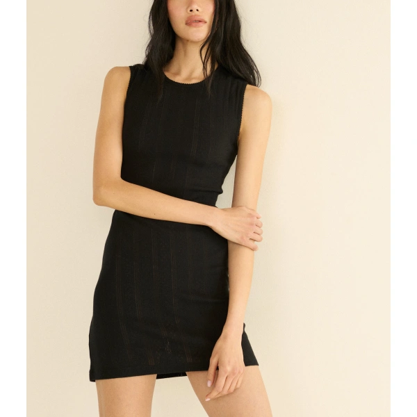 Doen Ema Dress in Black | Mini Dresses | Coveti, view 2