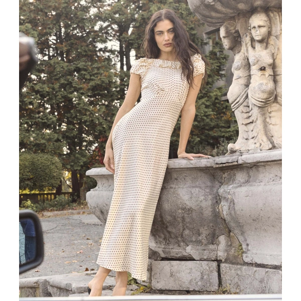 Doen Emerence Dress in Crème Portia Dot | Maxi Dresses | Coveti, view 3