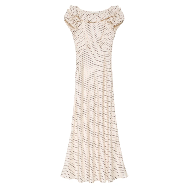 Emerence Dress in Crème Portia Dot