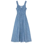Doen Emmaretta Dress in Blue Garden Bloom | Midi Dresses | Coveti