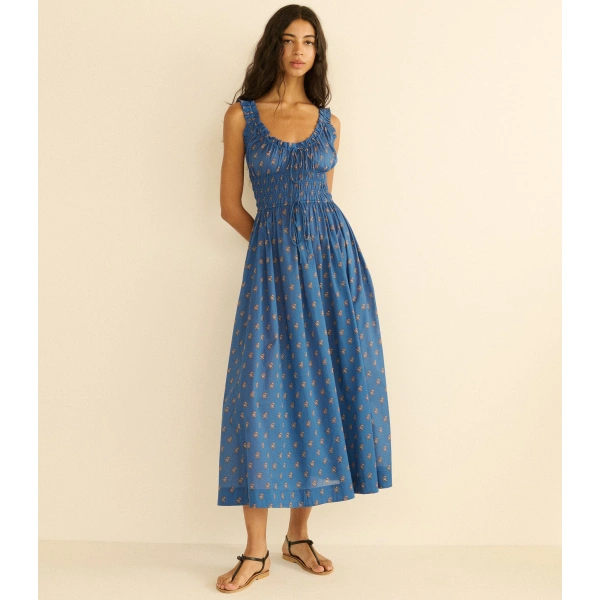 Doen Emmaretta Dress in Eartha Paisley | Midi Dresses | Coveti, view 3