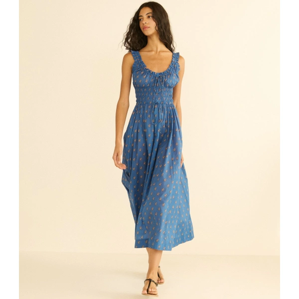 Doen Emmaretta Dress in Eartha Paisley | Midi Dresses | Coveti, view 5
