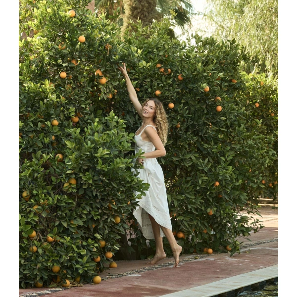 Doen Esperance Dress in Salt | Midi Dresses | Coveti, view 5