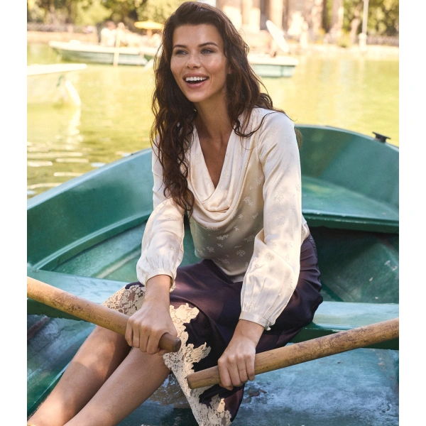 Doen Espoir Top in Candlelight | Long Sleeve Tops | Coveti, view 2