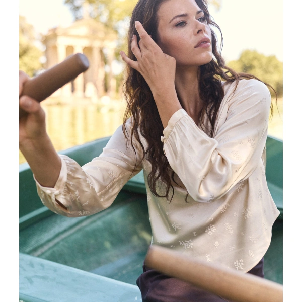 Doen Espoir Top in Candlelight | Long Sleeve Tops | Coveti, view 3