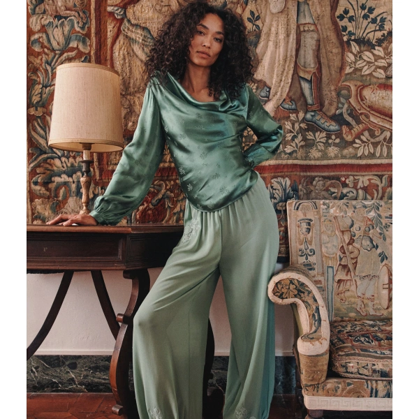 Doen Espoir Top in Laurel | Long Sleeve Tops | Coveti, view 4