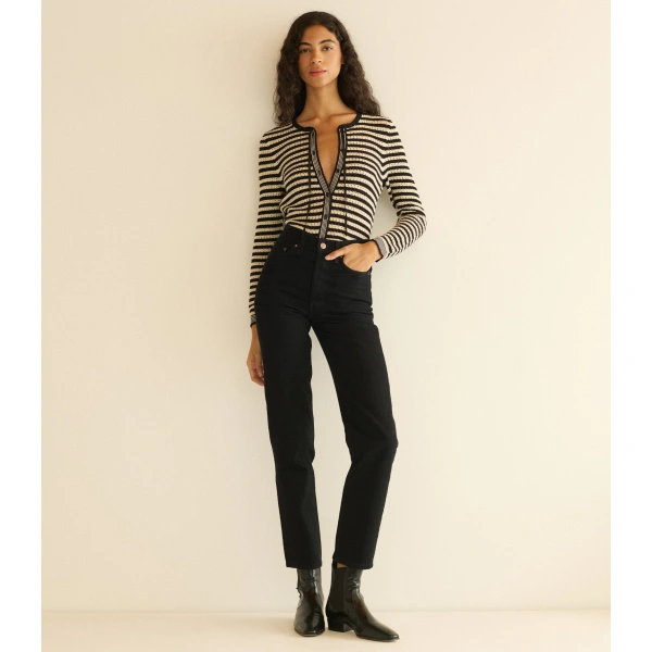 Doen Everlyn Cardigan in Sidonie Stripe | Cardigans | Coveti, view 3