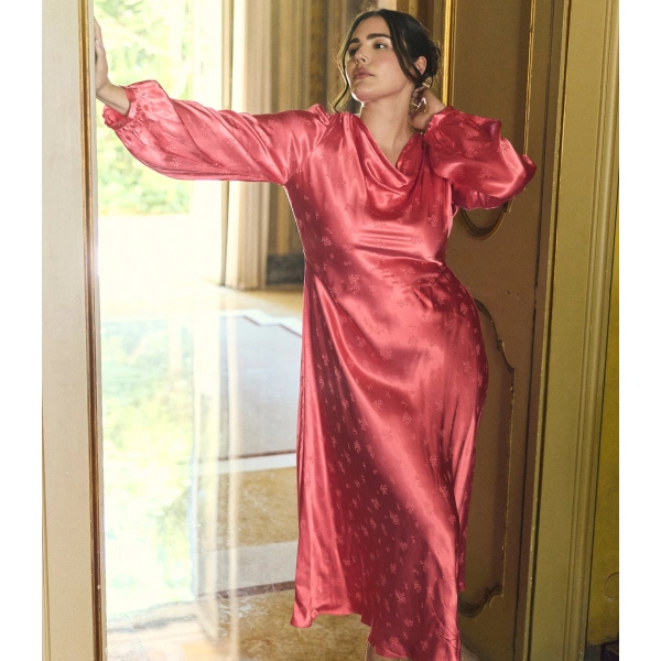 Doen Félicité Dress in Wild Geranium | Maxi Dresses | Coveti, view 2