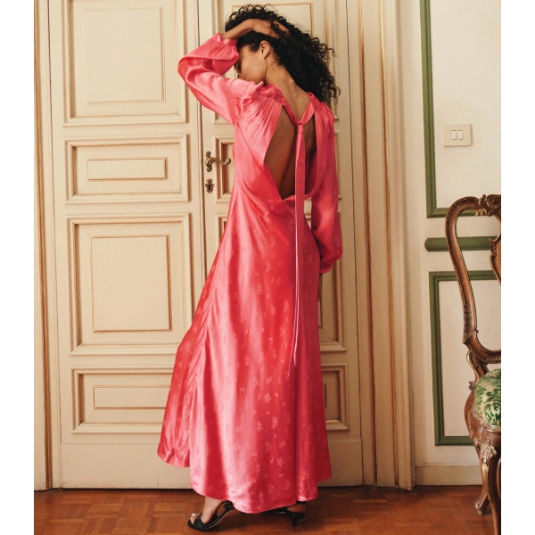 Doen Félicité Dress in Wild Geranium | Maxi Dresses | Coveti, view 4