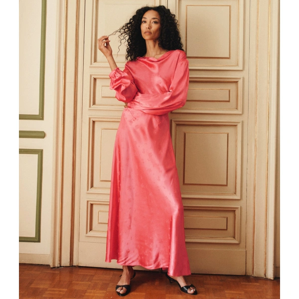 Doen Félicité Dress in Wild Geranium | Maxi Dresses | Coveti, view 5