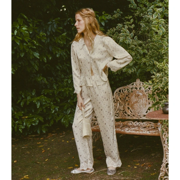 Doen Felise Pant in Camellia Bloom | Pyjamas | Coveti, view 2
