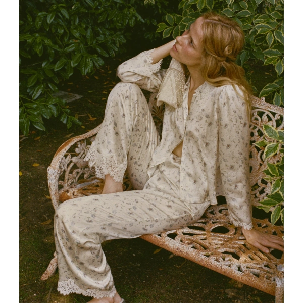 Doen Felise Pant in Camellia Bloom | Pyjamas | Coveti, view 4