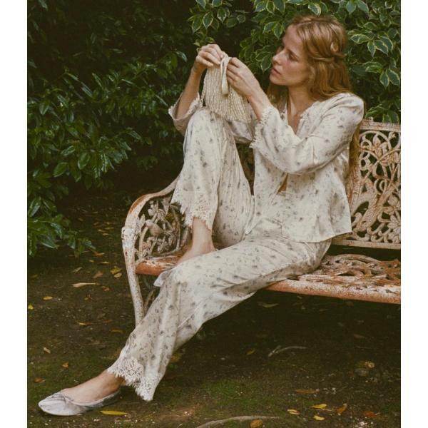 Doen Felise Pant in Camellia Bloom | Pyjamas | Coveti, view 6