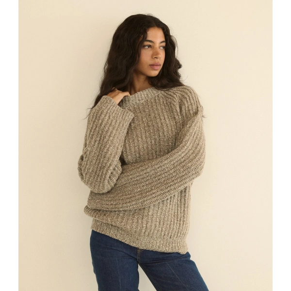 Doen Fennel Sweater in Gray Marl | Sweaters | Coveti, view 2