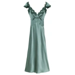 Doen Fiona Dress in Dulac Green | Maxi Dresses | Coveti
