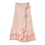 Doen Fiorenza Skirt in Peach Sorbet | Midi Skirts | Coveti