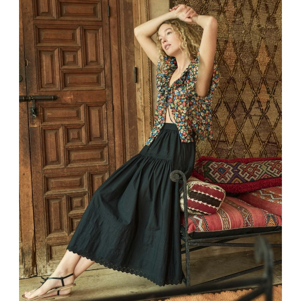 Doen Floriette Top in Begonia Blossom | Blouses | Coveti, view 2