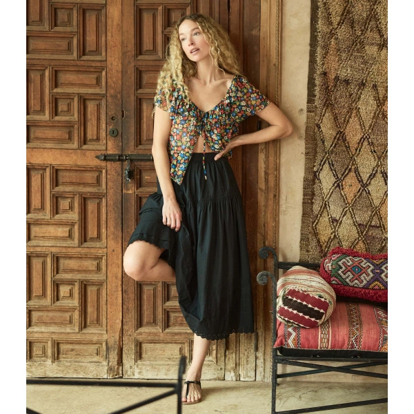 Doen Floriette Top in Begonia Blossom | Blouses | Coveti, view 4