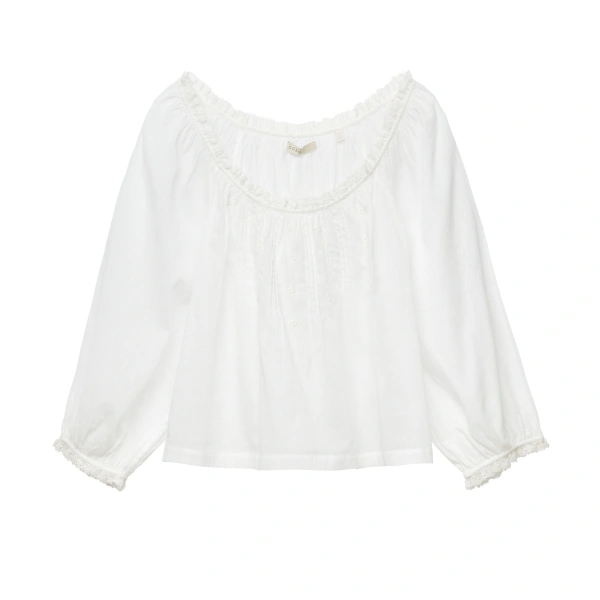 Doen Florine Top in Salt | Blouses | Coveti