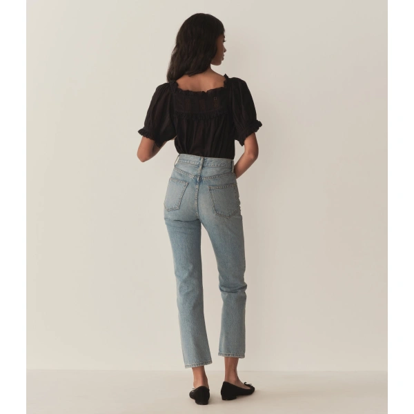 Doen Frances Top in Black | Blouses | Coveti, view 5