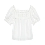 Doen Frances Top in Salt Lace | Blouses | Coveti