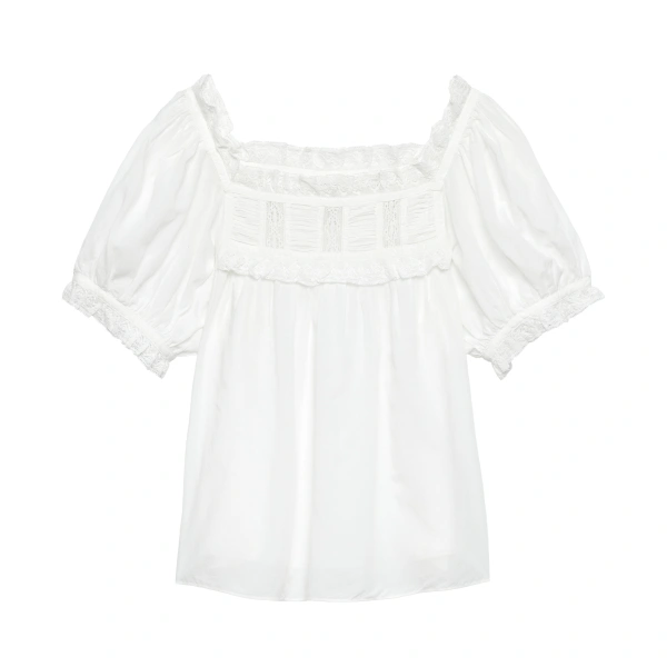 Frances Top in Salt Lace