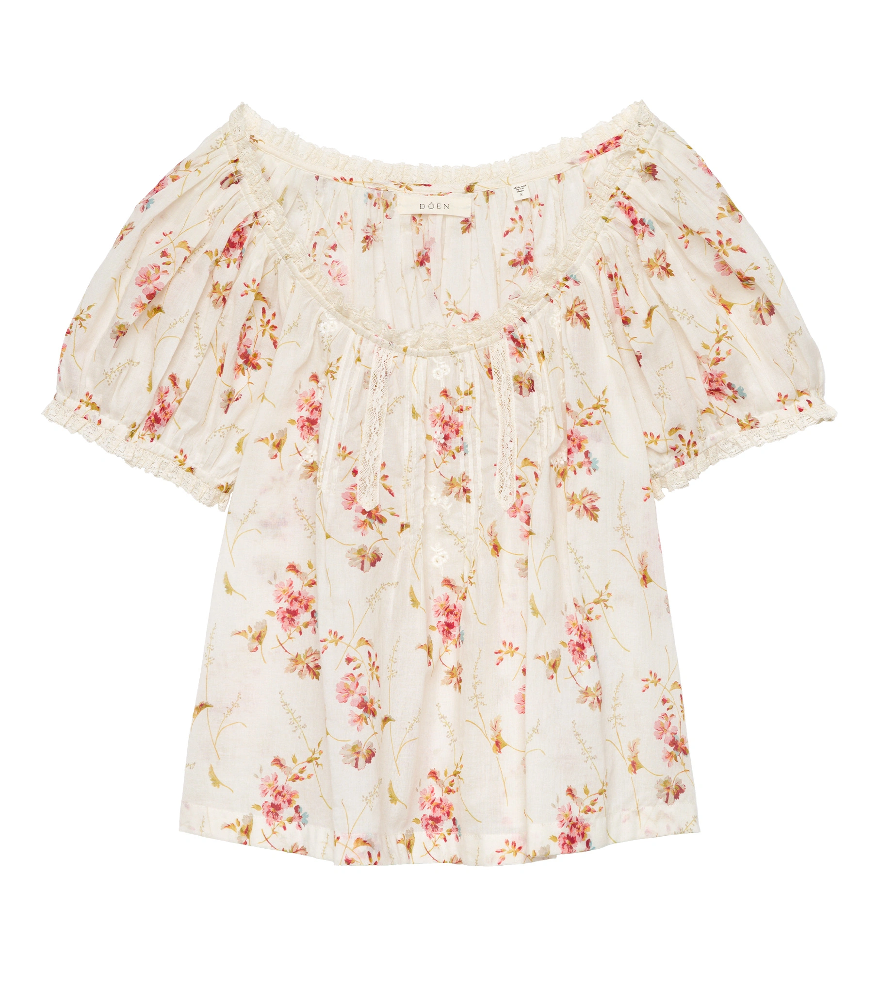 Doen Frederica Top in Blanc Prairie Rose Doen Frederica Top in Blanc Prairie Rose | Blouses | Coveti