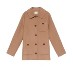 Doen Germain Coat in Light Khaki | Coats | Coveti