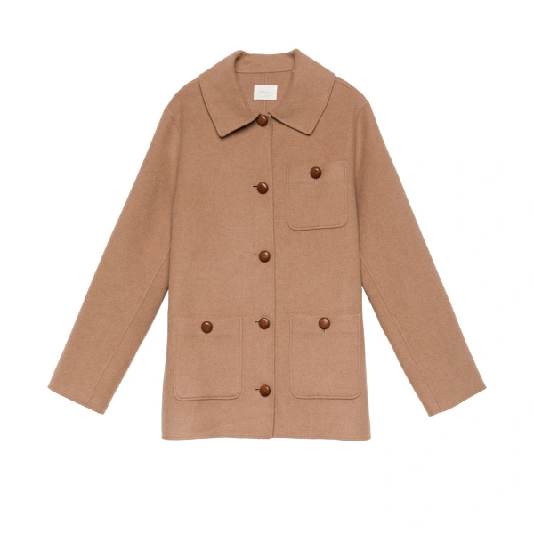 Doen Germain Coat in Light Khaki | Coats | Coveti
