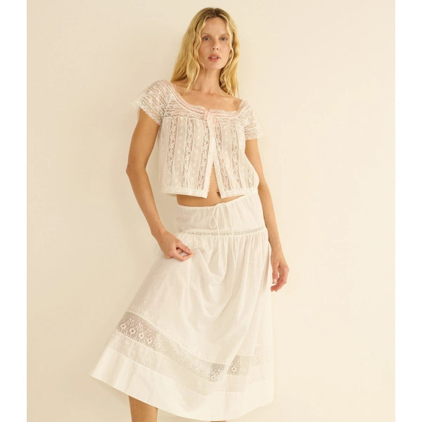 Doen Greta Top in Salt | Blouses | Coveti, view 2