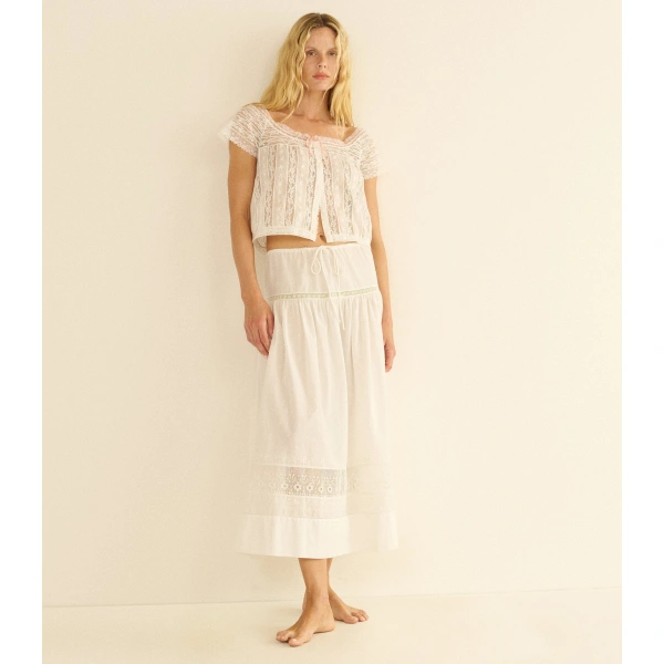 Doen Greta Top in Salt | Blouses | Coveti, view 3