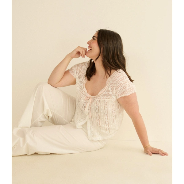 Doen Greta Top in Salt | Blouses | Coveti, view 6