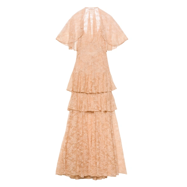 Gwyneth Dress in Beige Pearl
