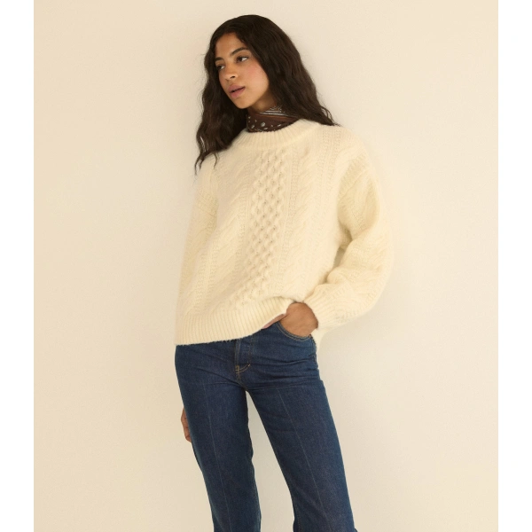 Doen Hallstatt Sweater in Ivory | Sweaters | Coveti, view 2