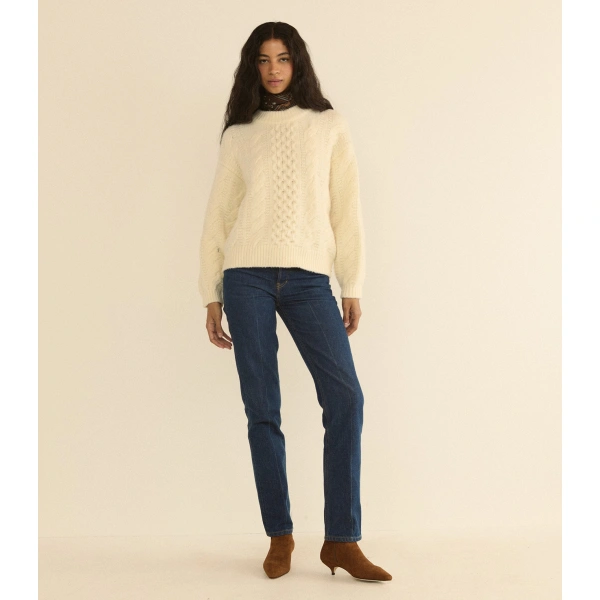 Doen Hallstatt Sweater in Ivory | Sweaters | Coveti, view 3