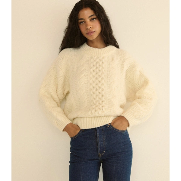 Doen Hallstatt Sweater in Ivory | Sweaters | Coveti, view 6