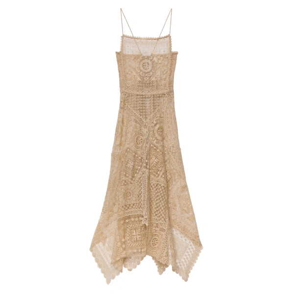 Handkerchief Anniversary Dress in Paille