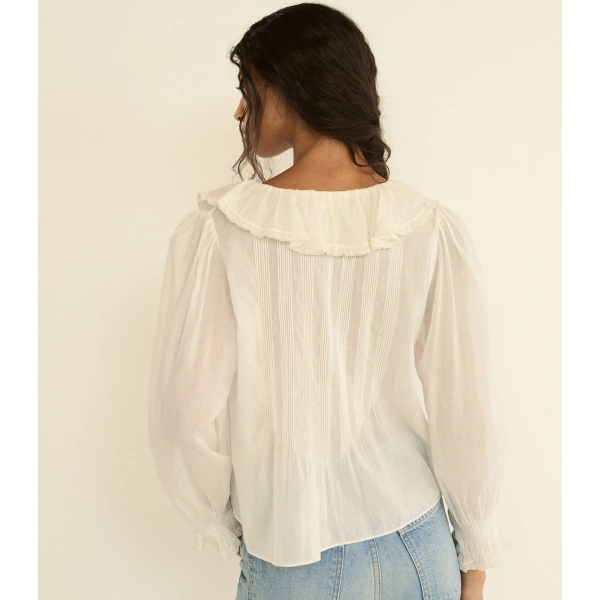 Doen Hardy Top in Salt | Long Sleeve Tops | Coveti, view 6
